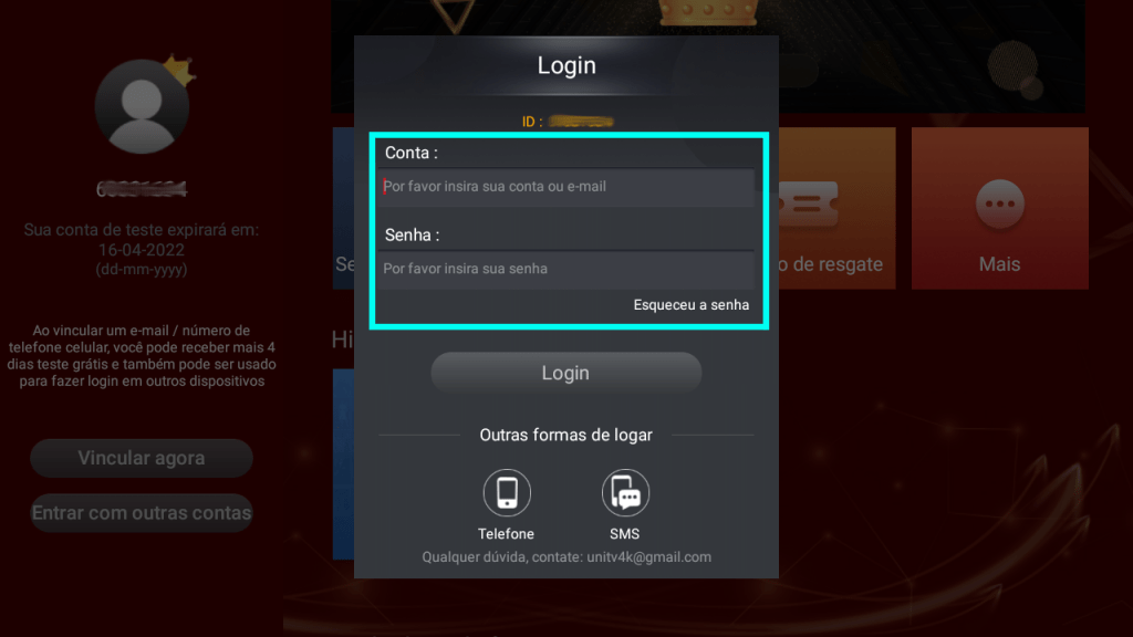 Inserir Senha